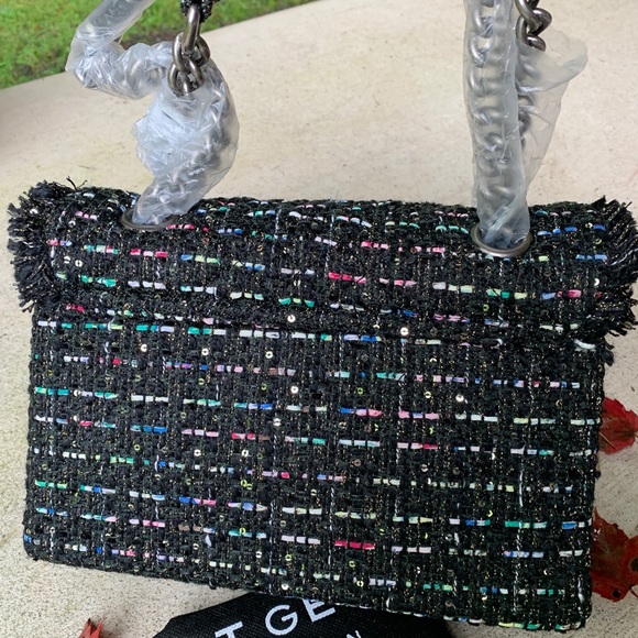 Authentic KURT GEIGER LONDON Tweed LG Crosb/Shoulder bag - Picture 9 of 15